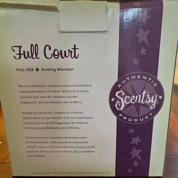 Scentsy/Full Court Orange and Black Basketball Accent Warmer Full Size NWOT - Picture 2 of 7